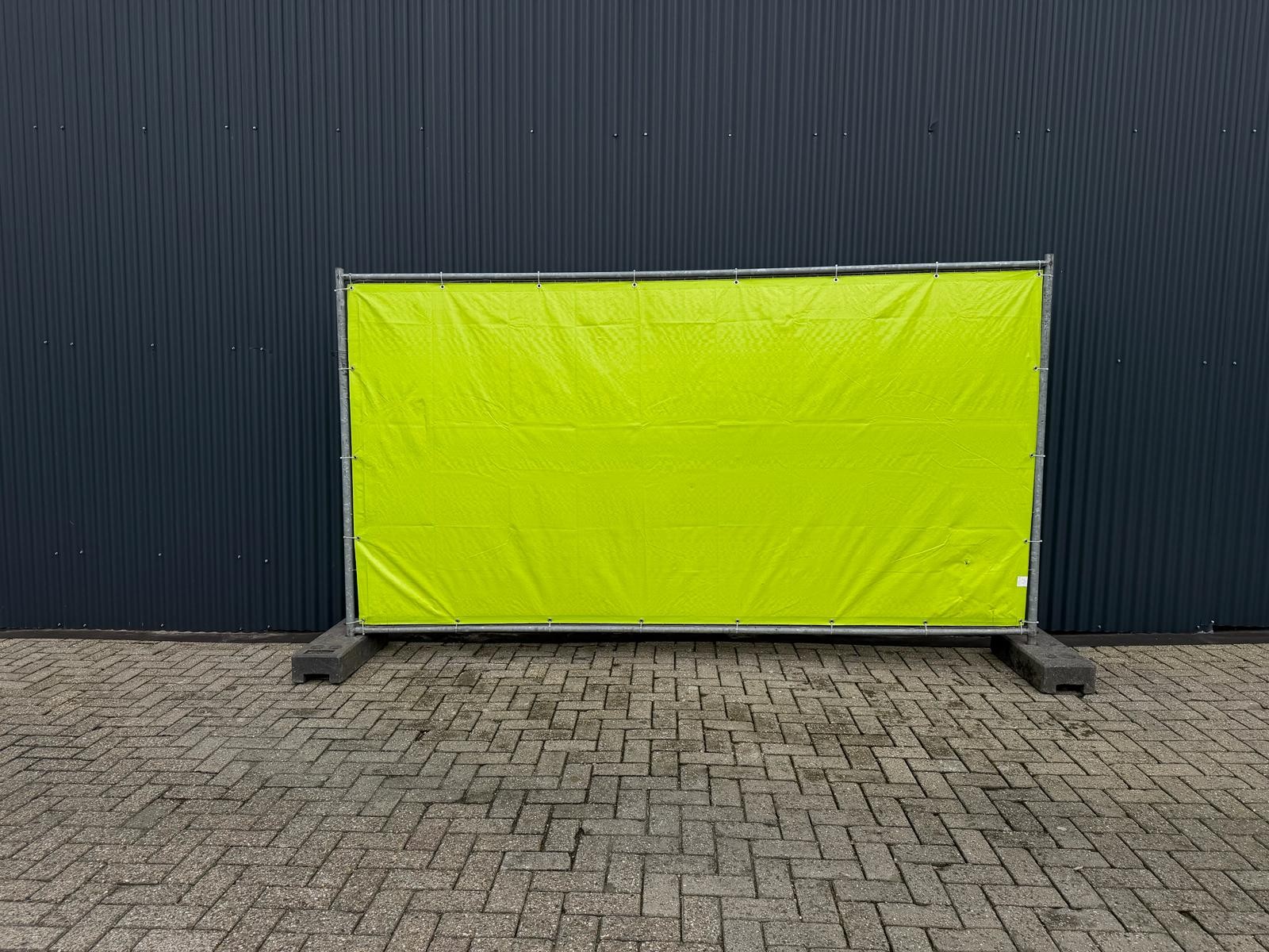 groen gezeild bouwhek f4e