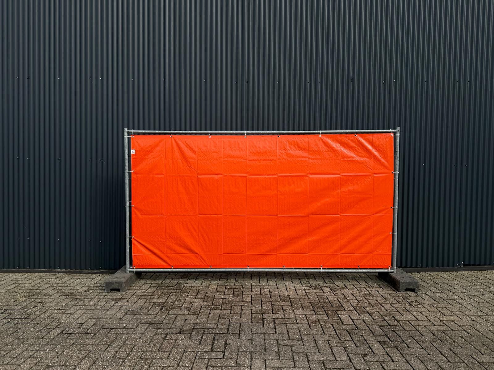 oranje gezeild bouwhek f4e