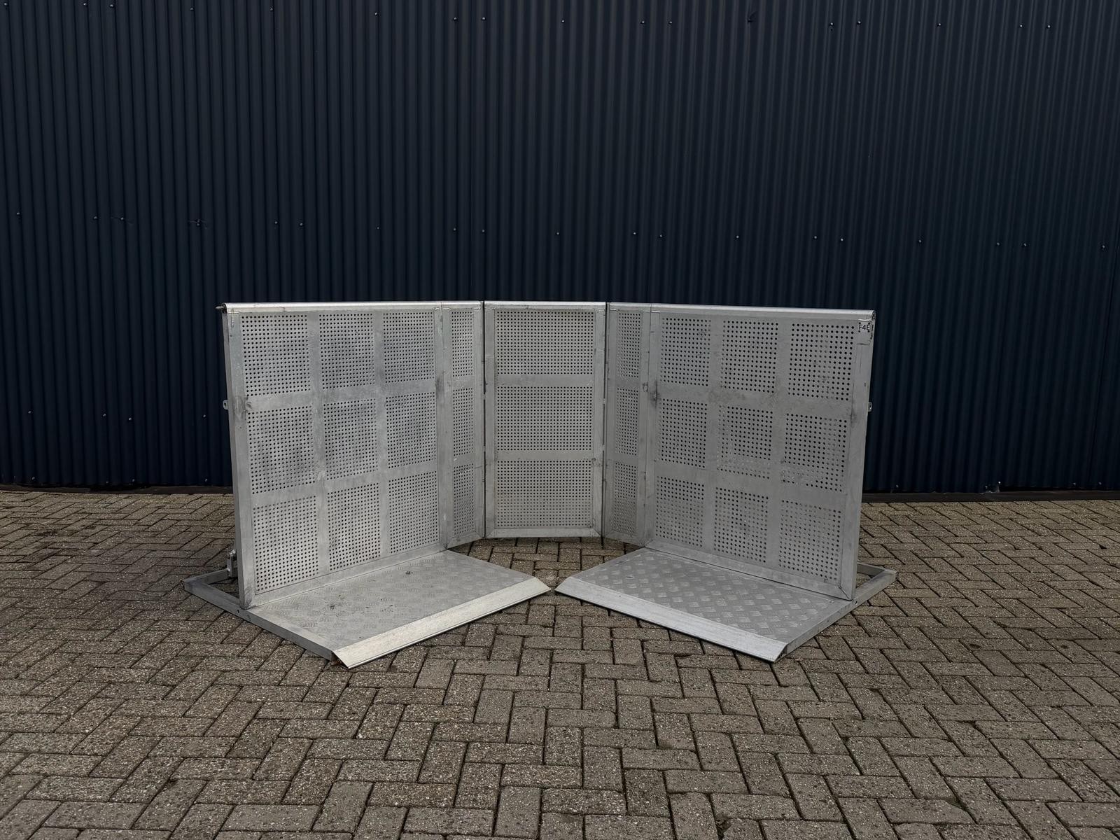stagebarrier bocht aluminium f4e