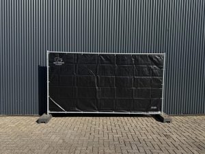 zwart gezeild bouwhek f4e