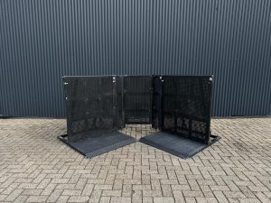 stagebarrier bocht 1 zwart f4e
