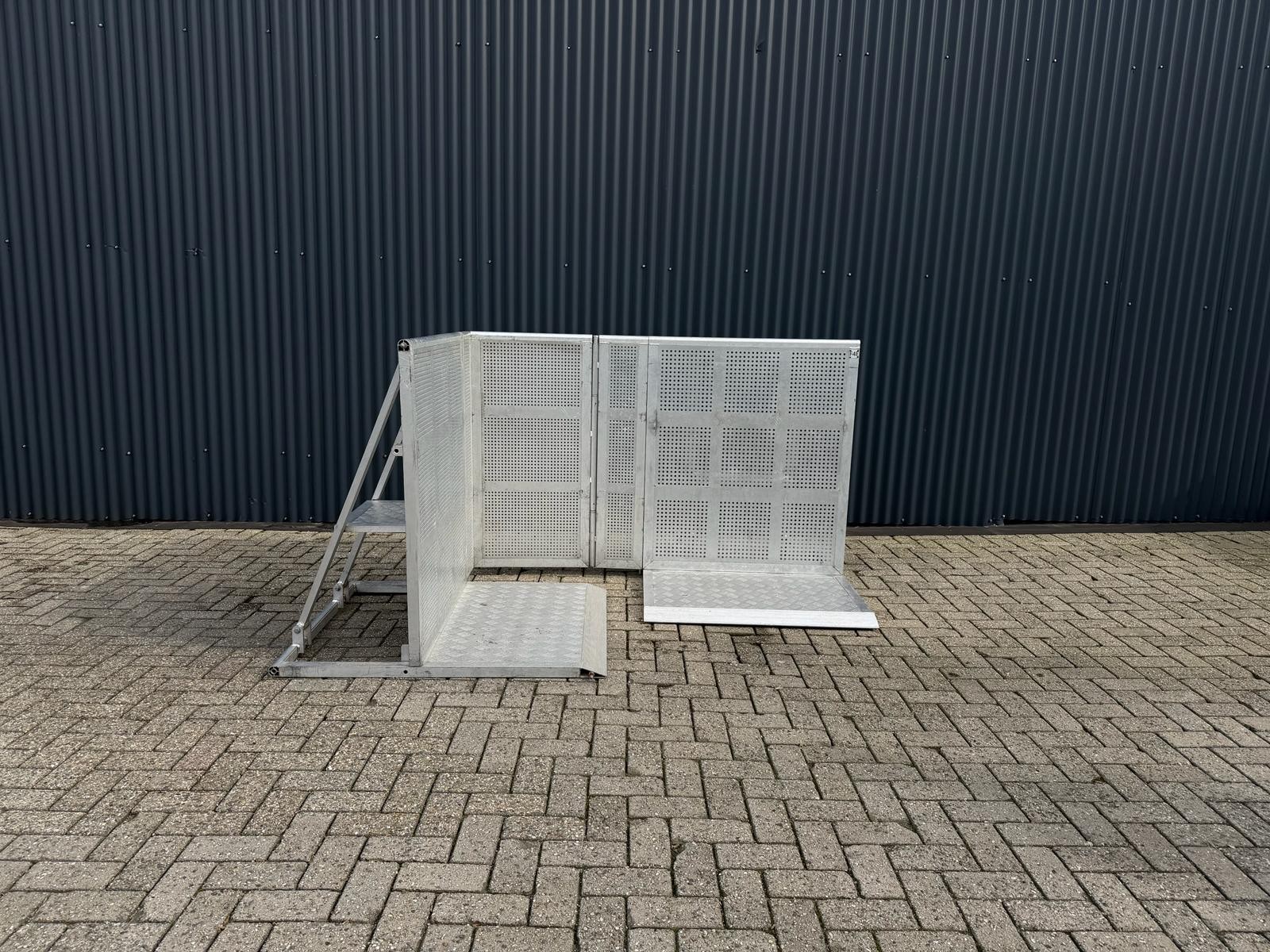 stagebarrier bocht 90 graden aluminium f4e
